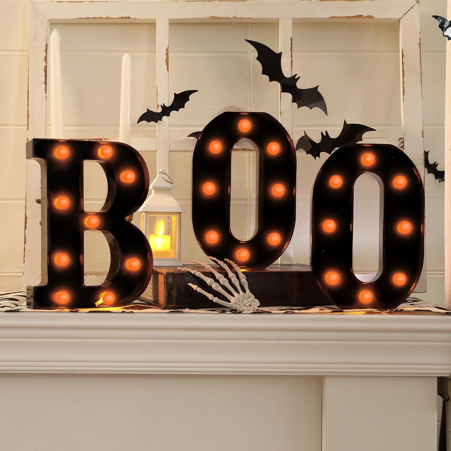 Light Up Letters Marquee - Décorations d'Halloween-3 LED chapiteau éclairer lettres