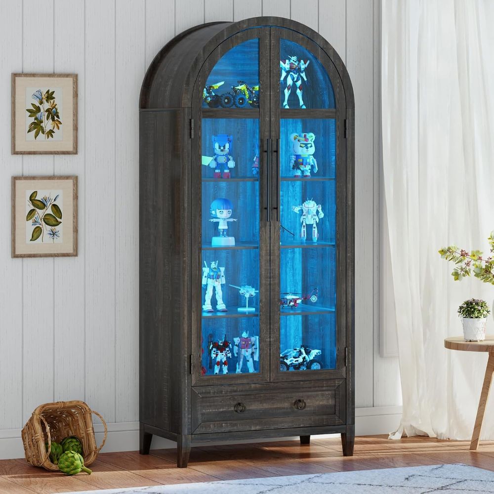 Lighting & Home Decor Studio Photos - Vitrine en verre cintrée 73 avec