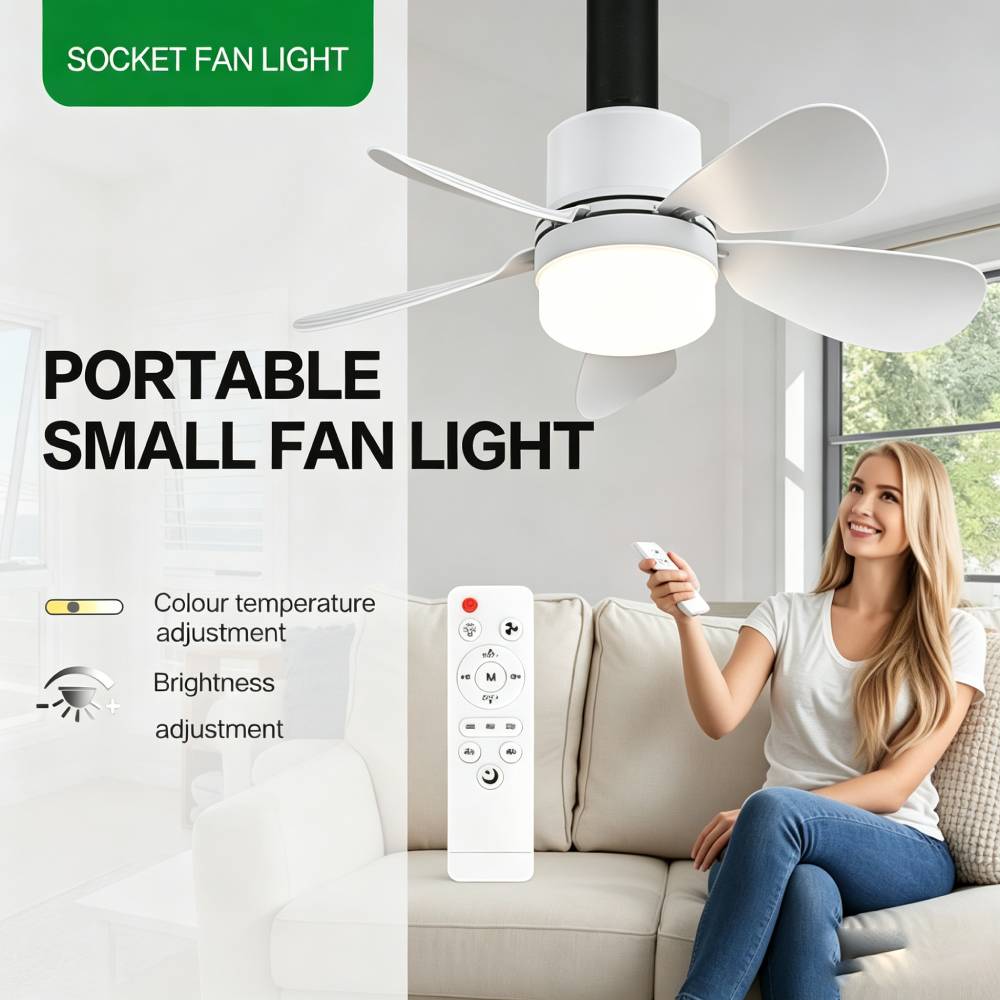 Lighting Decor For Home - Ventilateur de plafond avec télécommande, petit