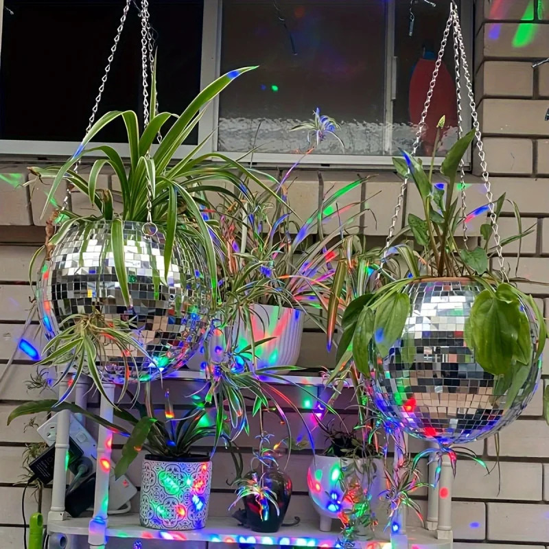 Disco Ball Mirror - Jardinière à boules de miroir Disco
