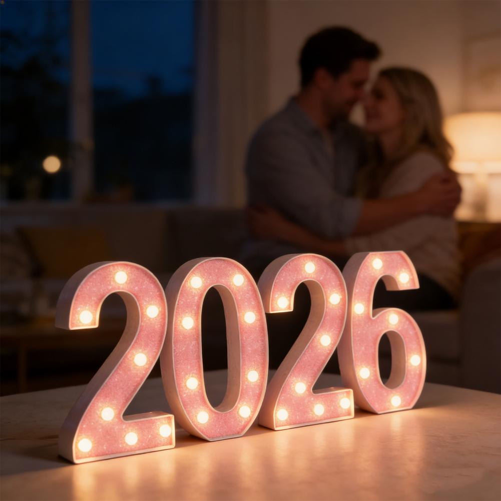Light Up Letters Marquee - Numéros lumineux 2026 grands chiffres de