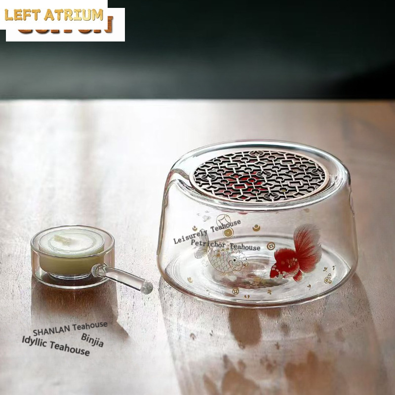 Candle Holder Set - Support chauffe-thé en verre épaissi résistant