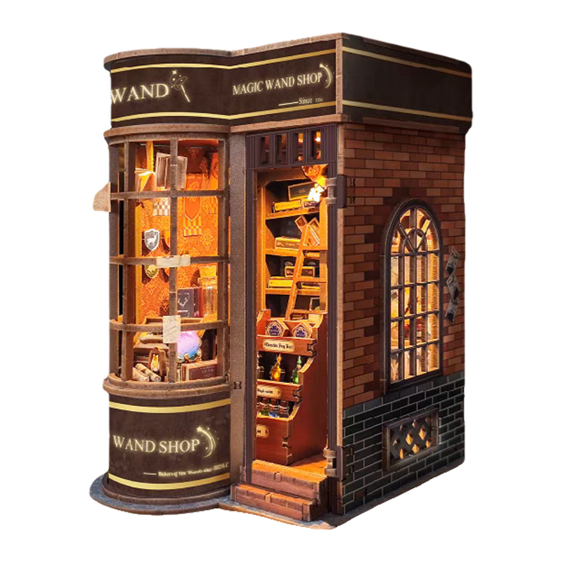 Lighting Decor Store - Kit de coin livre en bois,