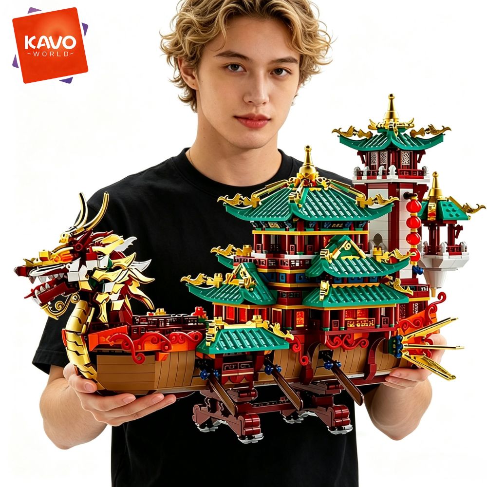 Lantern Paper Solar - KAVOWORLD 2453 pièces Blocs de construction