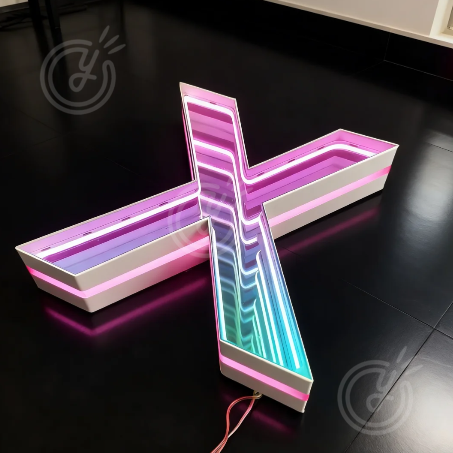 Lighting Decor Store - Lettres en relief personnalisées en miroir