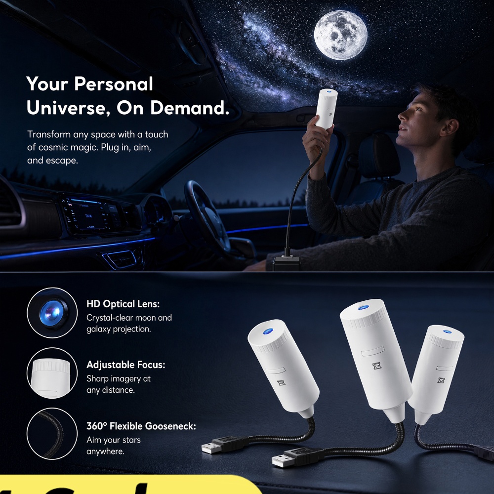 Lighting Decor For Home - Mini projecteur d'étoiles galactiques 2 en