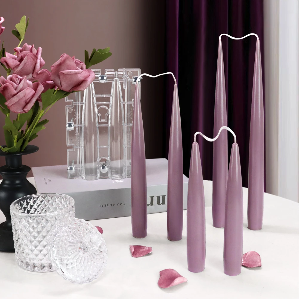 Candle Holder Set - Moule acrylique pour bougie à colonne