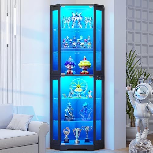 Lighting & Home Decor Studio Photos - Vitrine d'angle de 71 pouces avec