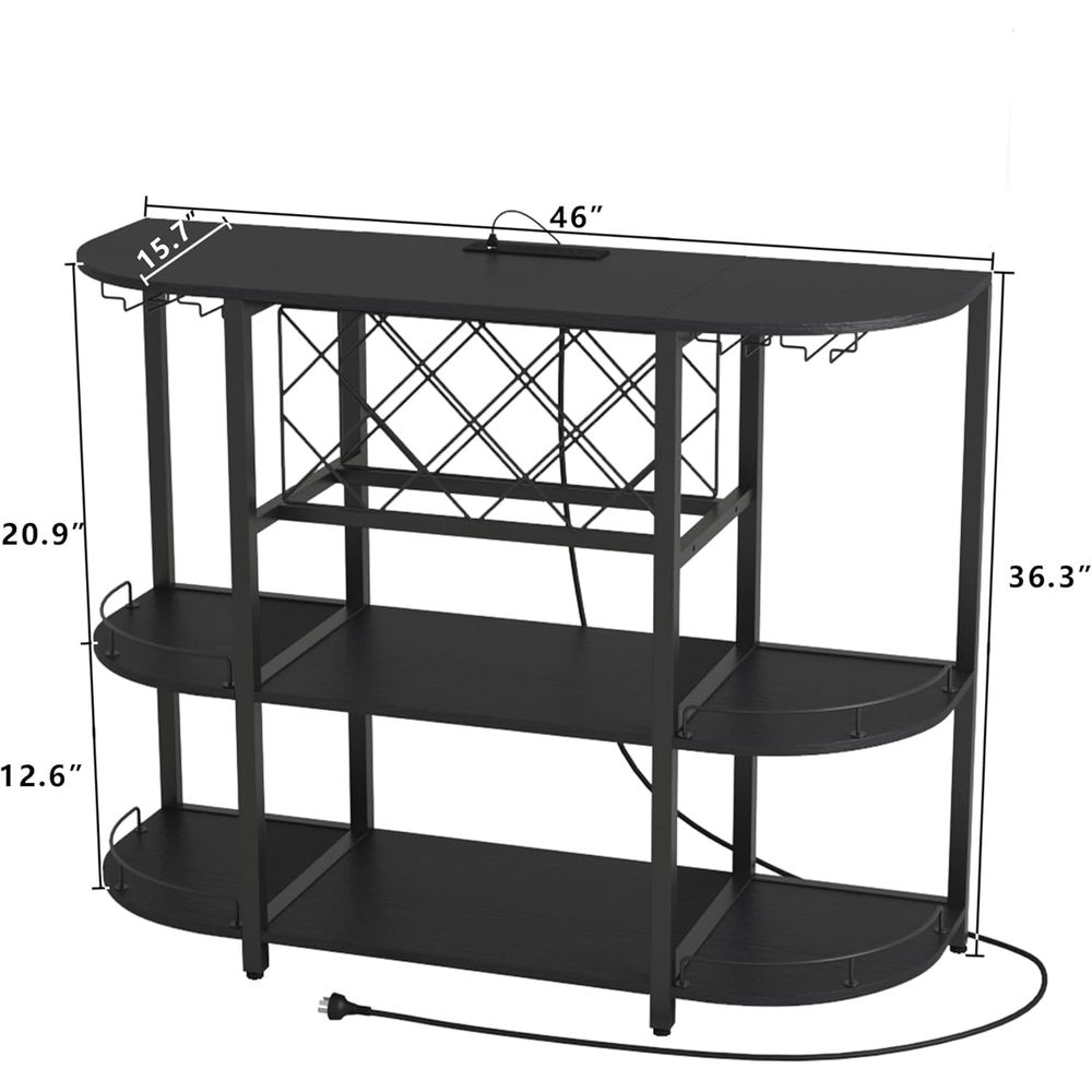 Table basse noire à 3 niveaux  - Lighting & Home Decor Studio Photos avis et prix