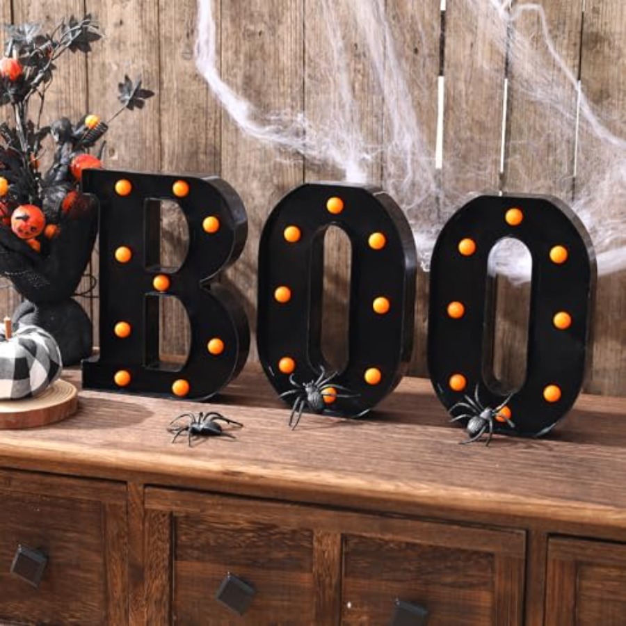 Décorations d'Halloween - 3 le - Light Up Letters Marquee avis et prix