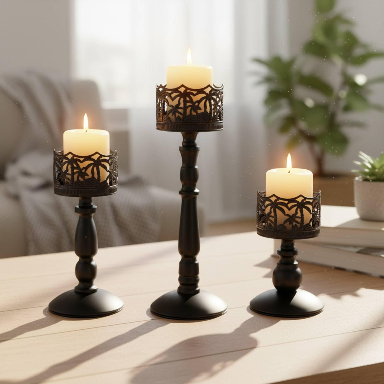Ensemble de chandeliers en fer - Candle Holder Set avis et prix