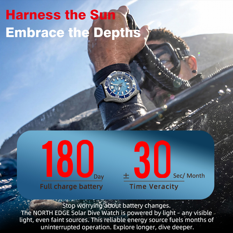 NORTH EDGE ABYSS Montre de plo - Lantern Paper Solar avis et prix