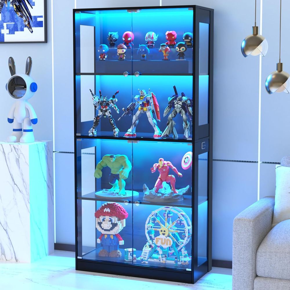 Vitrine à portes vitrées 65 po - Lighting & Home Decor Studio Photos avis et prix
