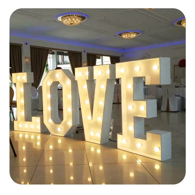 Décor Marry Me lumières chapit - Light Up Letters Marquee avis et prix