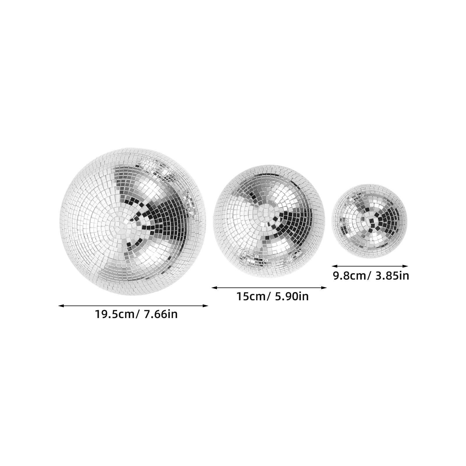 3 pièces de boules décoratives - Disco Ball Mirror avis et prix