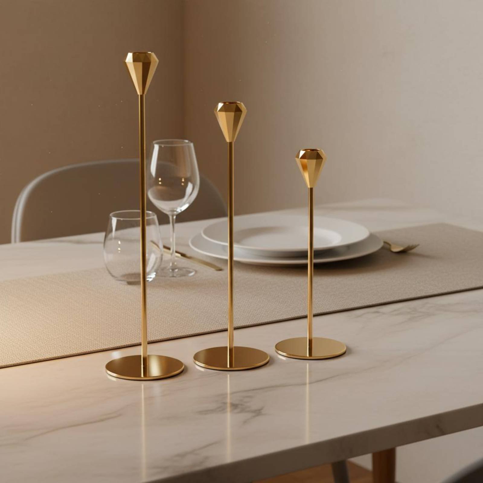 Ensemble de 3 chandeliers en c - Candle Holder Set avis et prix