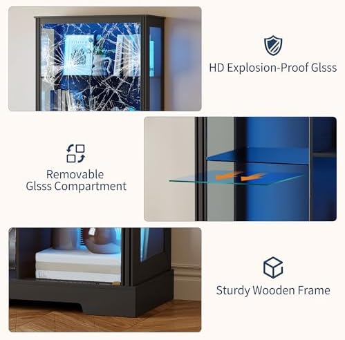 Vitrine de 71'' avec 5 niveaux - Lighting & Home Decor Studio Photos avis et prix