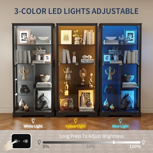 Vitrine de 71'' avec 5 niveaux - Lighting & Home Decor Studio Photos avis et prix