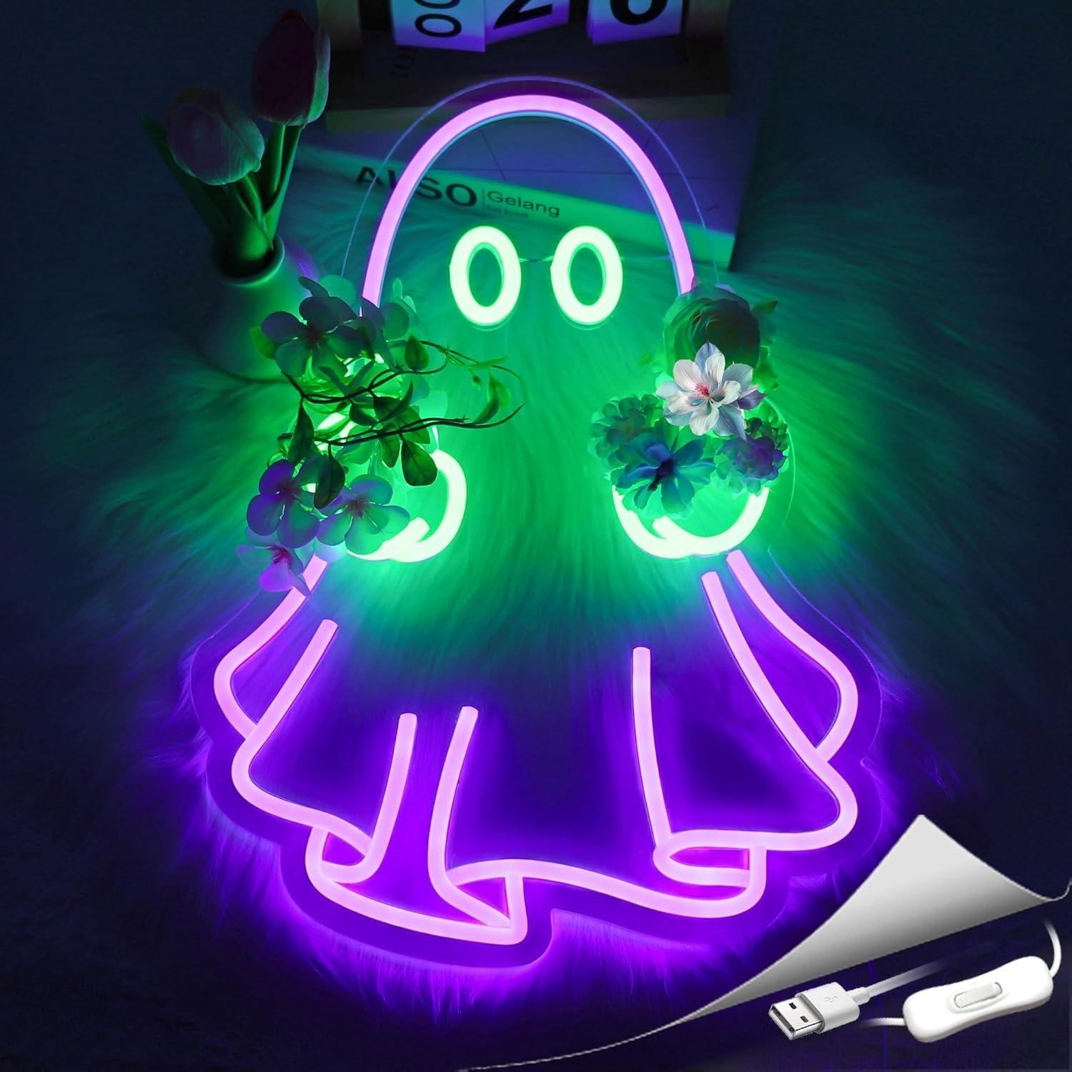 Enseigne néon LED Ghost alimen - Lighting Decor For Home avis et prix