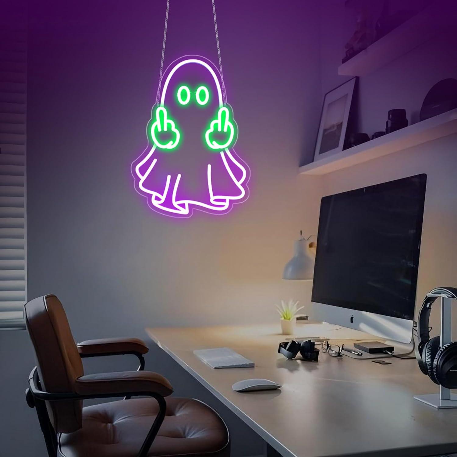 Enseigne néon LED Ghost alimen - Lighting Decor For Home avis et prix