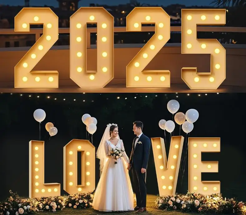 Chiffres lumineux de type marq - Light Up Letters Marquee avis et prix