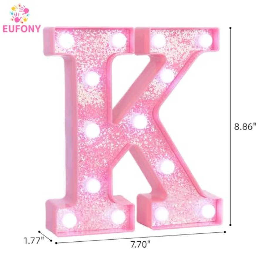 Lettres lumineuses roses, lett - Light Up Letters Marquee avis et prix