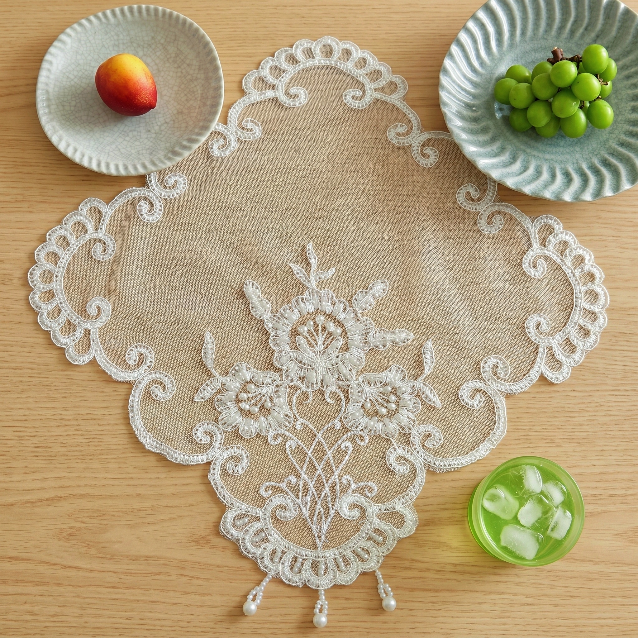 Lot de 4 sets de table carrés, - Candle Holder Set avis et prix