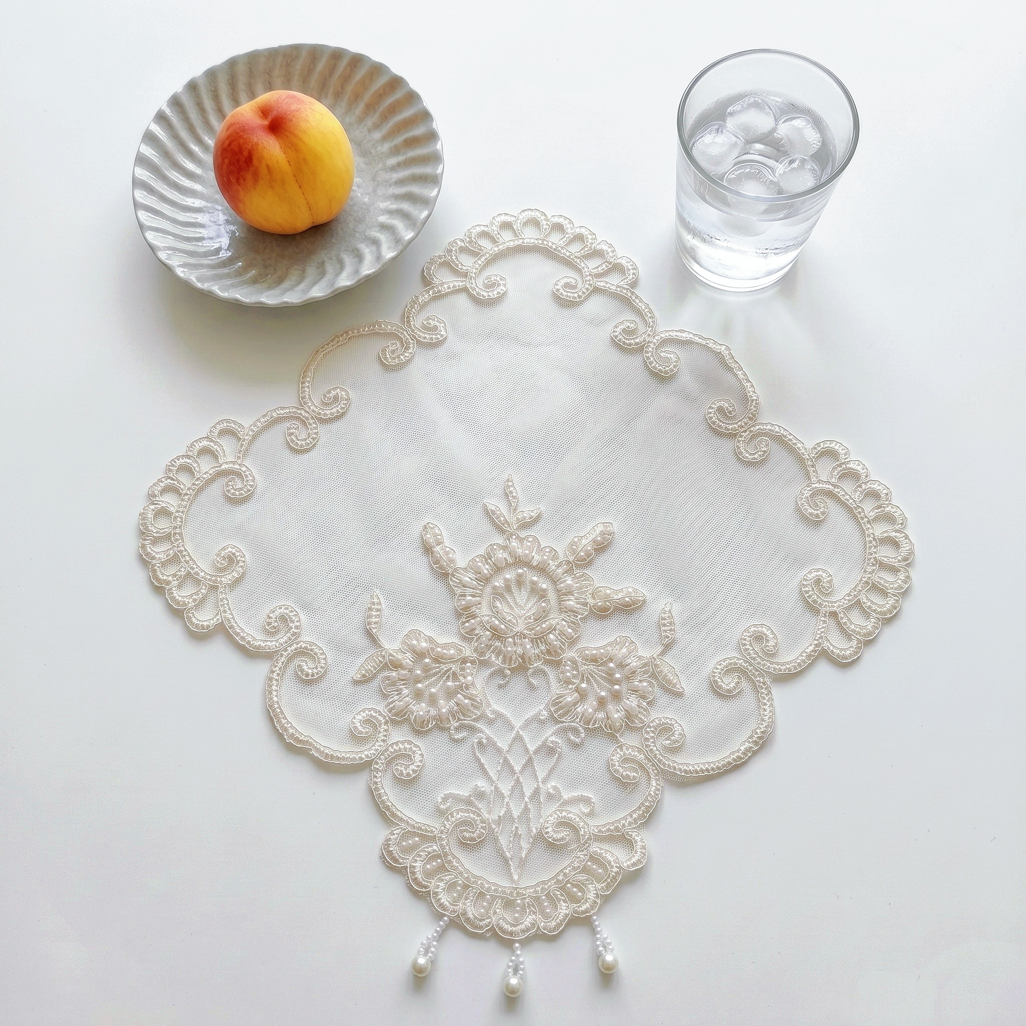 Lot de 4 sets de table carrés, - Candle Holder Set avis et prix
