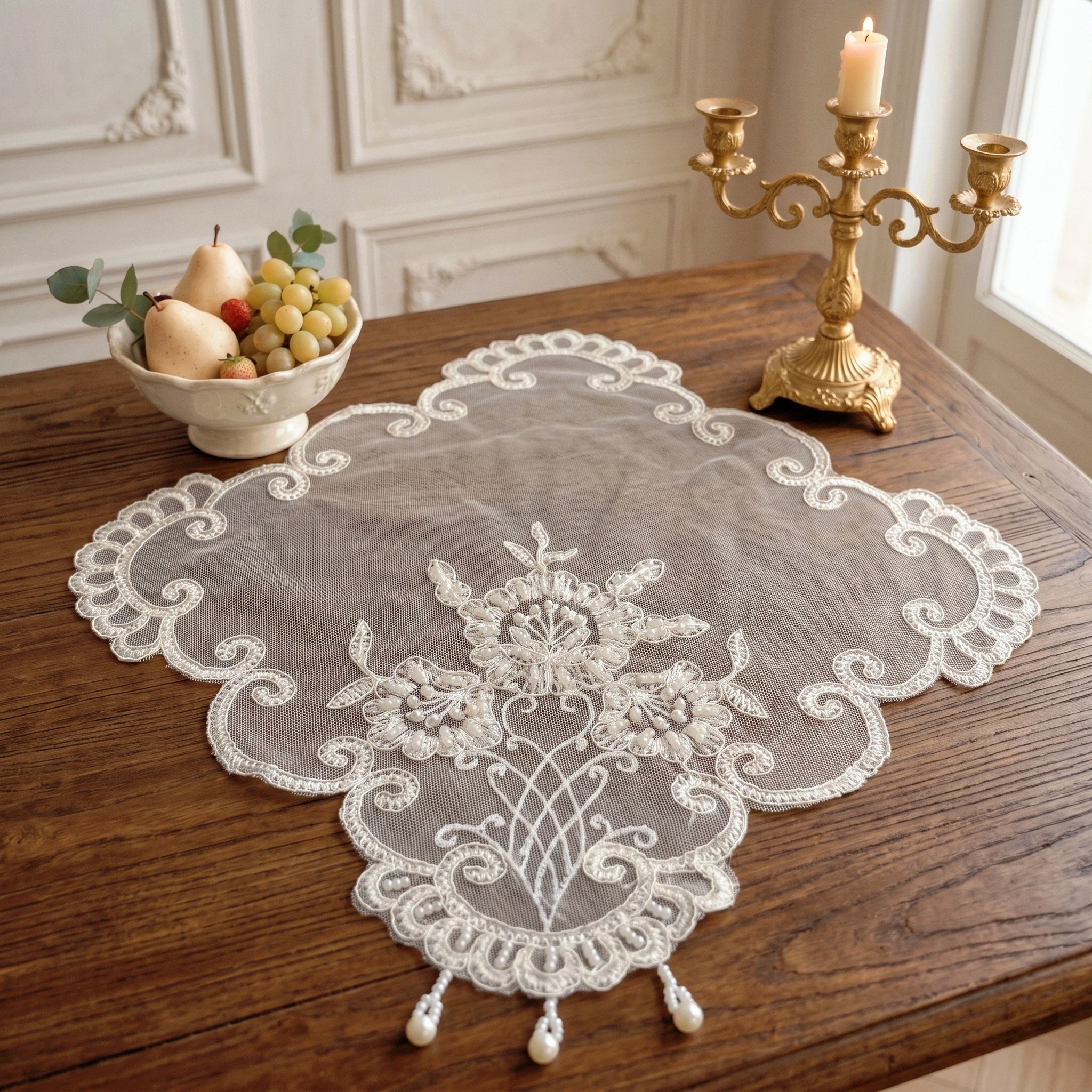 Lot de 4 sets de table carrés, - Candle Holder Set avis et prix