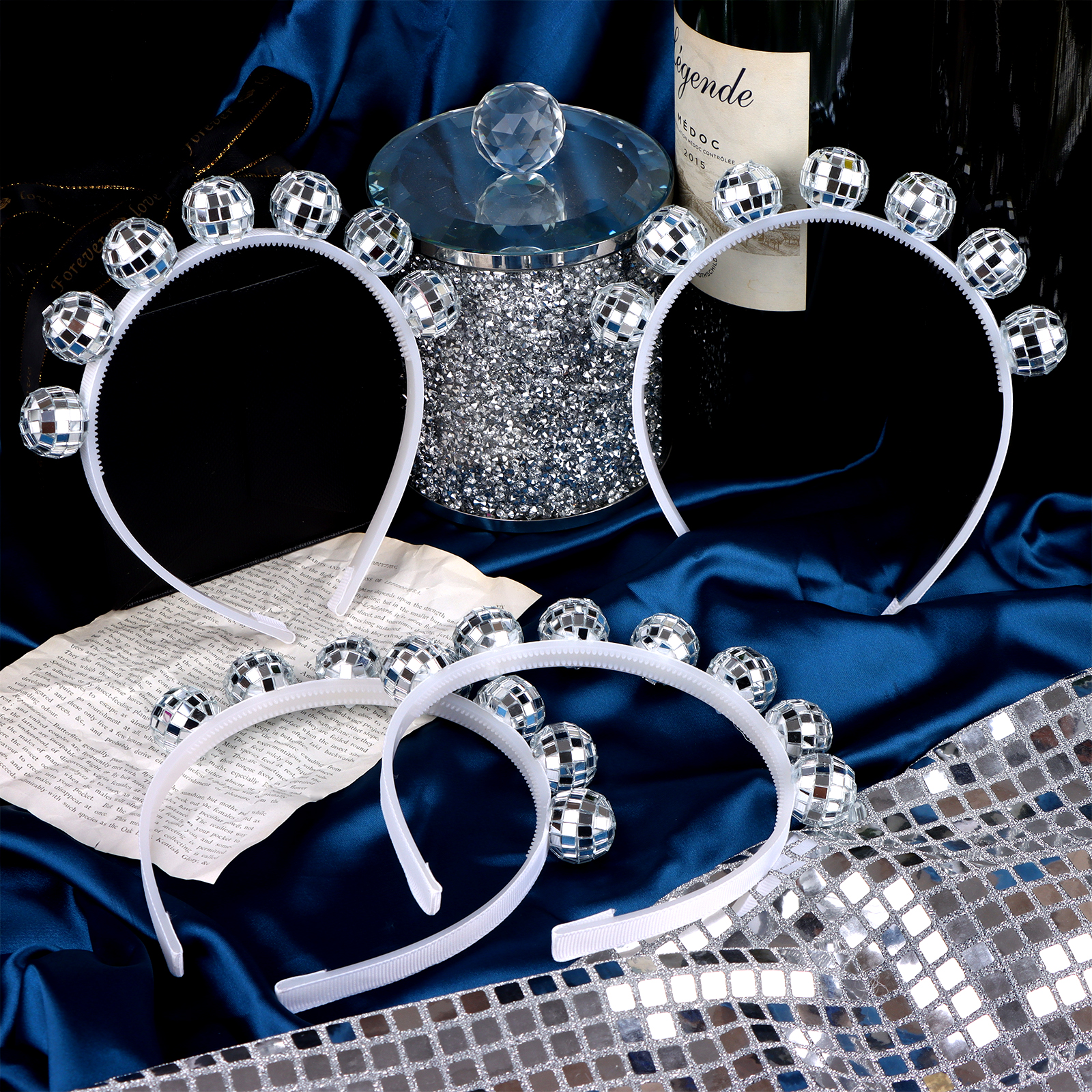 Nouveau lot de 10 serre-têtes  - Disco Ball Mirror avis et prix