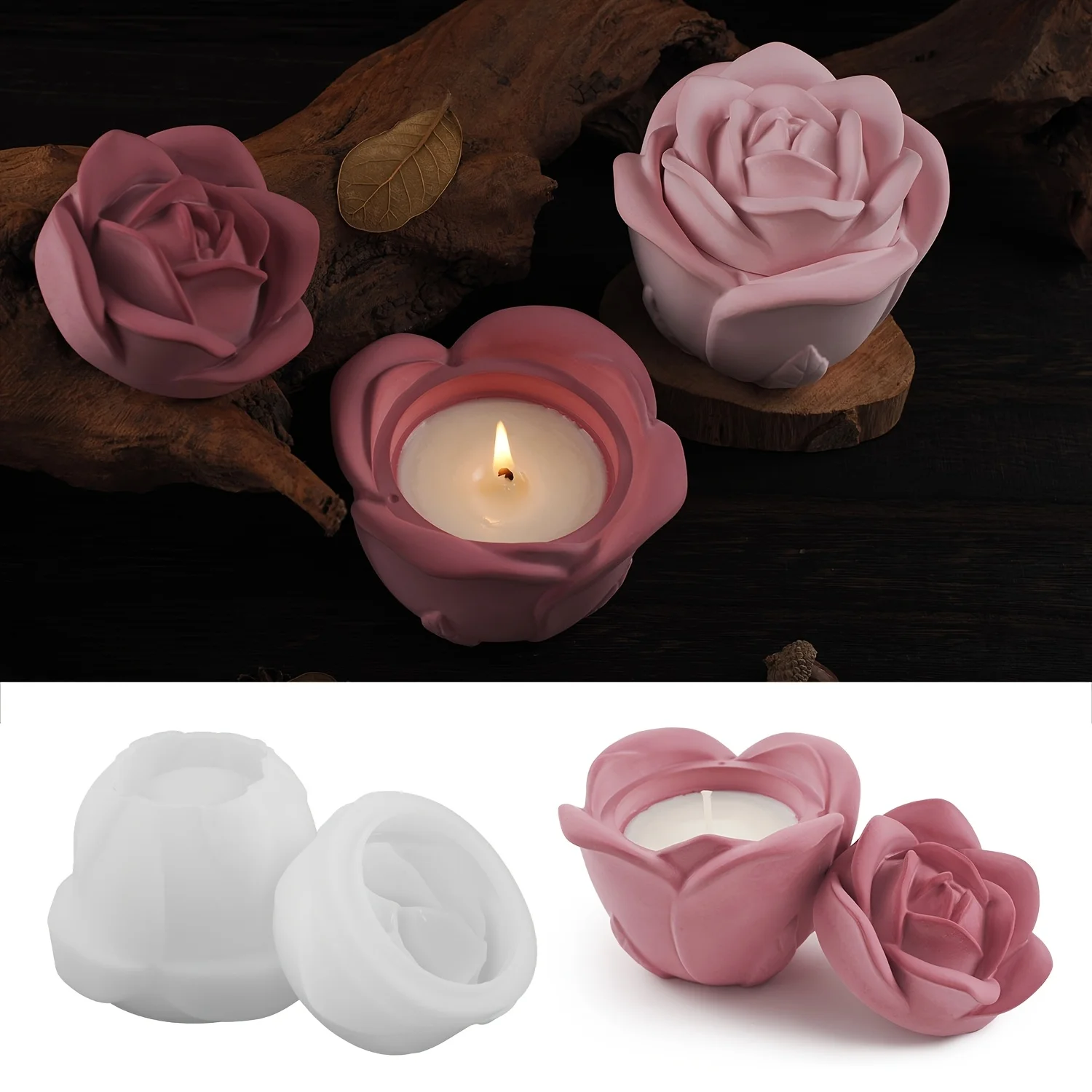 Ensemble de 2 moules en Silico - Candle Holder Set avis et prix
