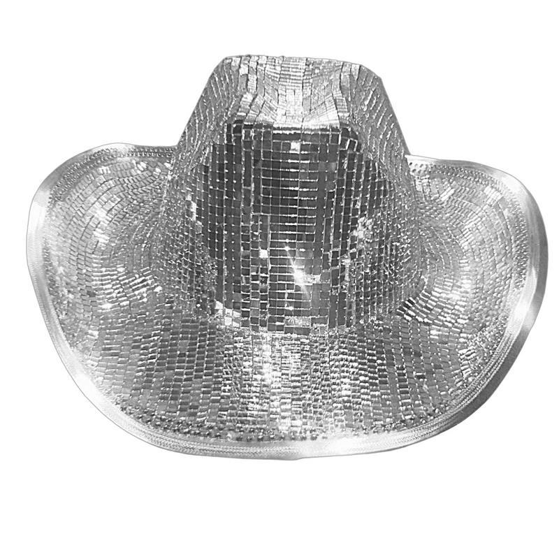 Chapeau de Cowboy Disco Ball,  - Disco Ball Mirror avis et prix