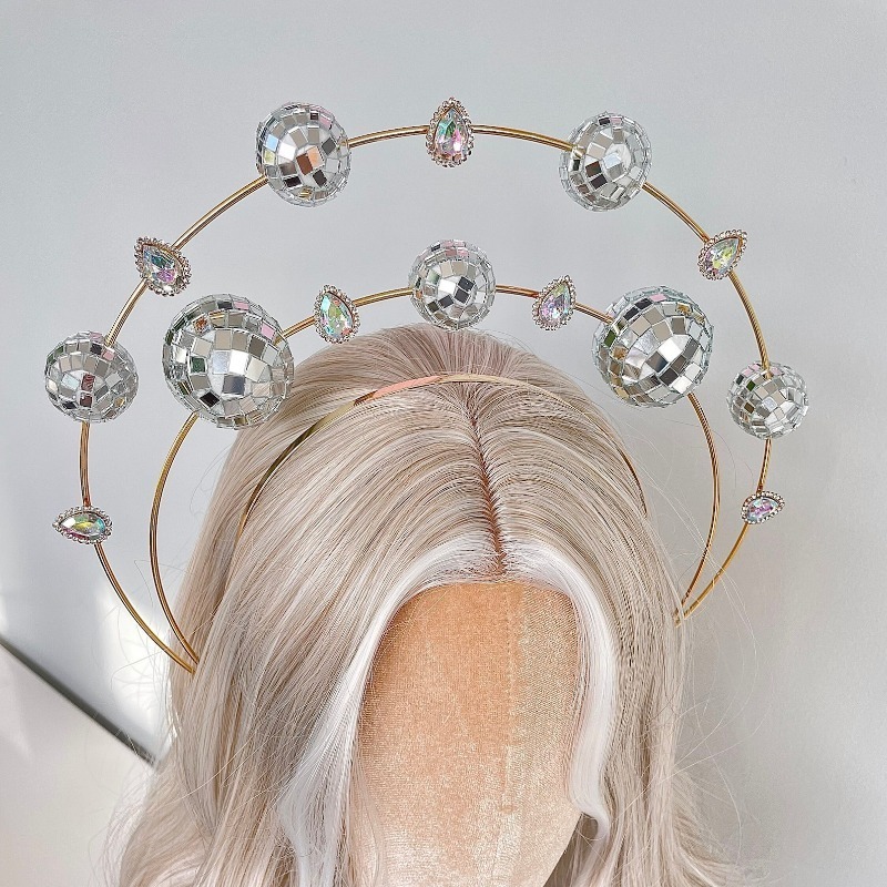 Serre-tête Disco Double Anneau - Disco Ball Mirror avis et prix