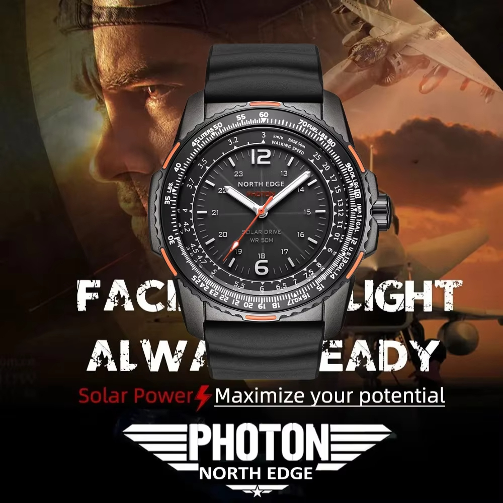 NORTH EDGE PHOTON – montre mil - Lantern Paper Solar avis et prix