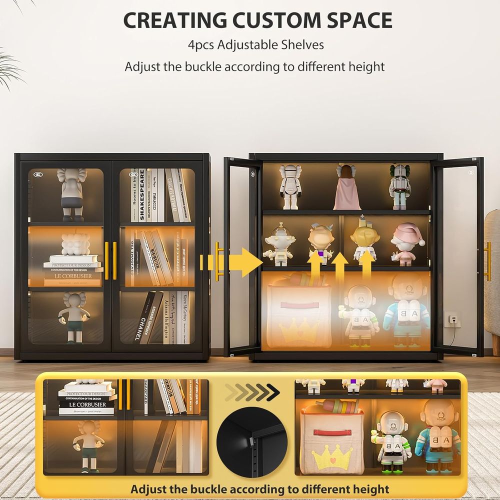 Vitrine haute de 34 pouces ave - Lighting & Home Decor Studio Photos avis et prix