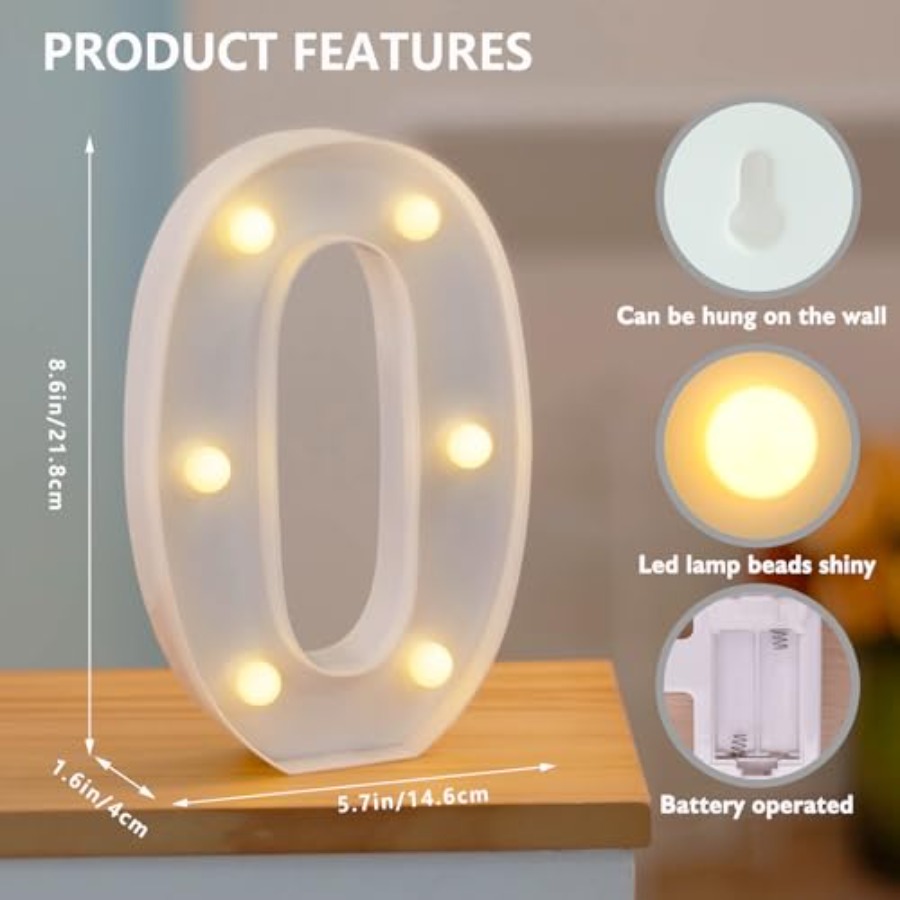 Chiffres lumineux LED, lettres - Light Up Letters Marquee avis et prix