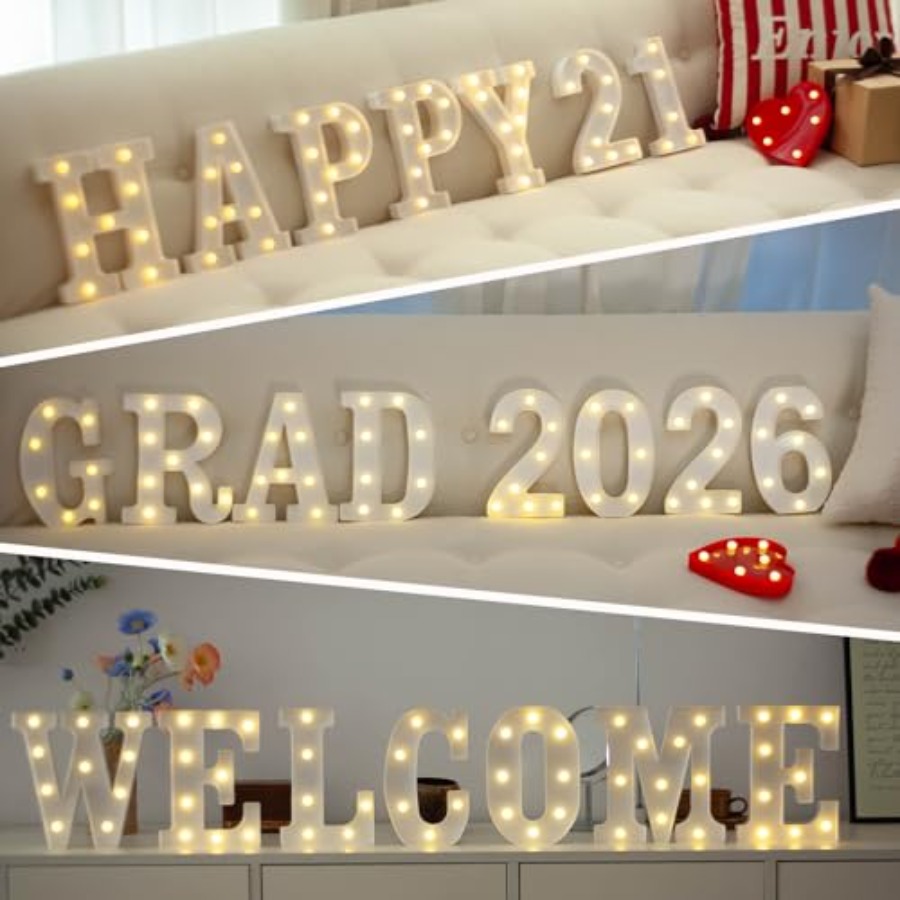 Chiffres lumineux LED, lettres - Light Up Letters Marquee avis et prix